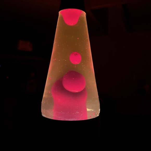 Lavalite Other - Vintage 90's Midnight Lava Lite Lamp 90's Red Wax Black Stand Lavalite 1997 16.5